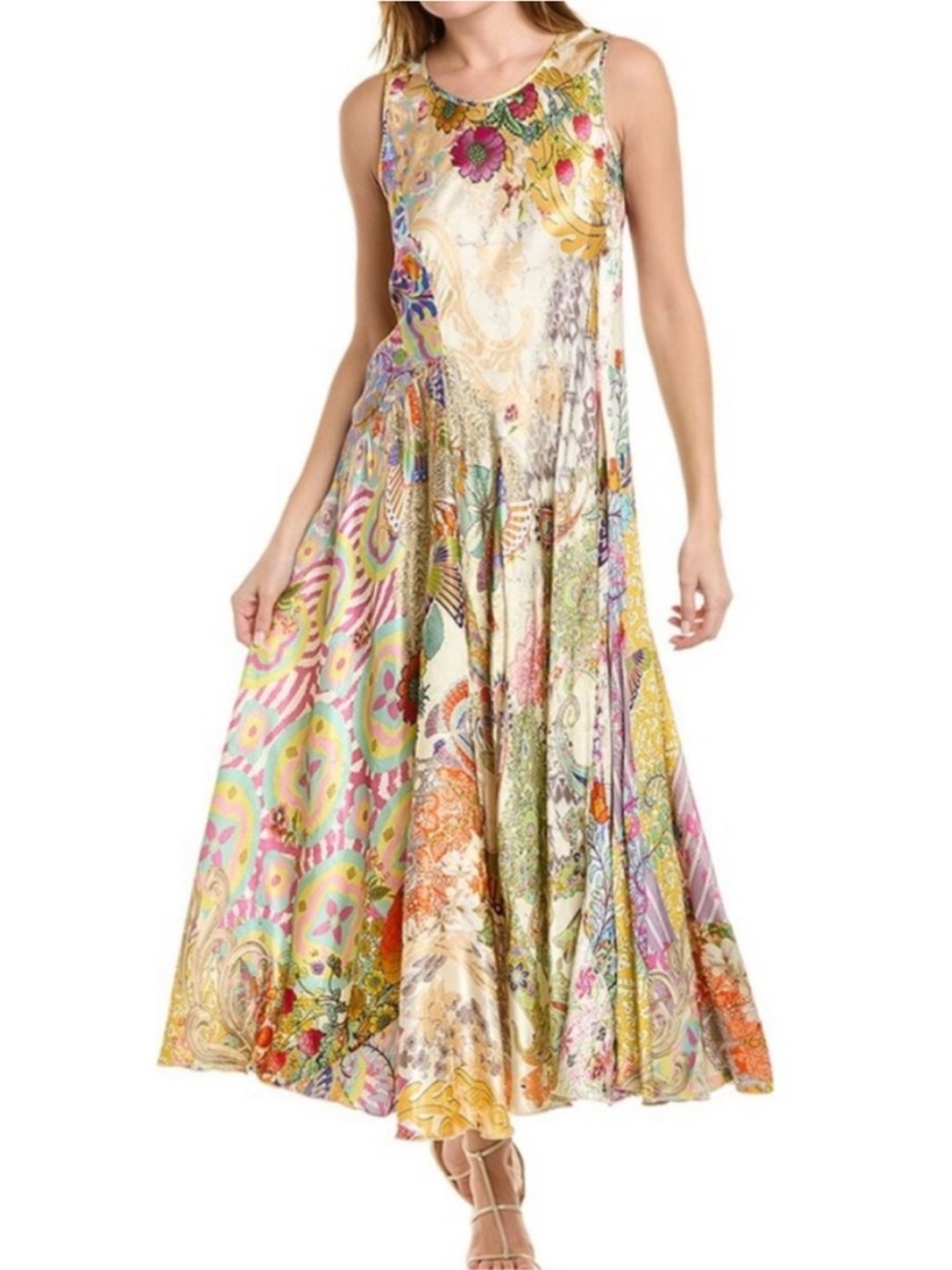 Johnny Was | Alyssa Maxi Strapless Dress Multicolor